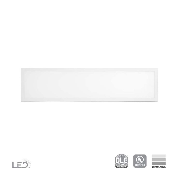 Commercial Electric 1 ft. x 4 ft. 250-Watt Equivalent White Integrated LED Backlit Troffer, 3825 Lumens, 4000K Bright White (2-Pack)