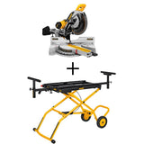 15 Amp Corded 12 in. Sliding Miter Saw with Rolling Miter Saw Stand - Super Arbor