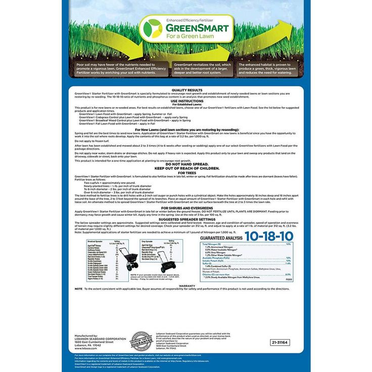 GreenView 48 lbs. Starter Fertilizer (40-Bags/600,000 sq. ft./Pallet)