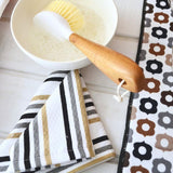T-Fal Sand Cotton Coffee Solids and Prints Kitchen Towels (Set of 8)