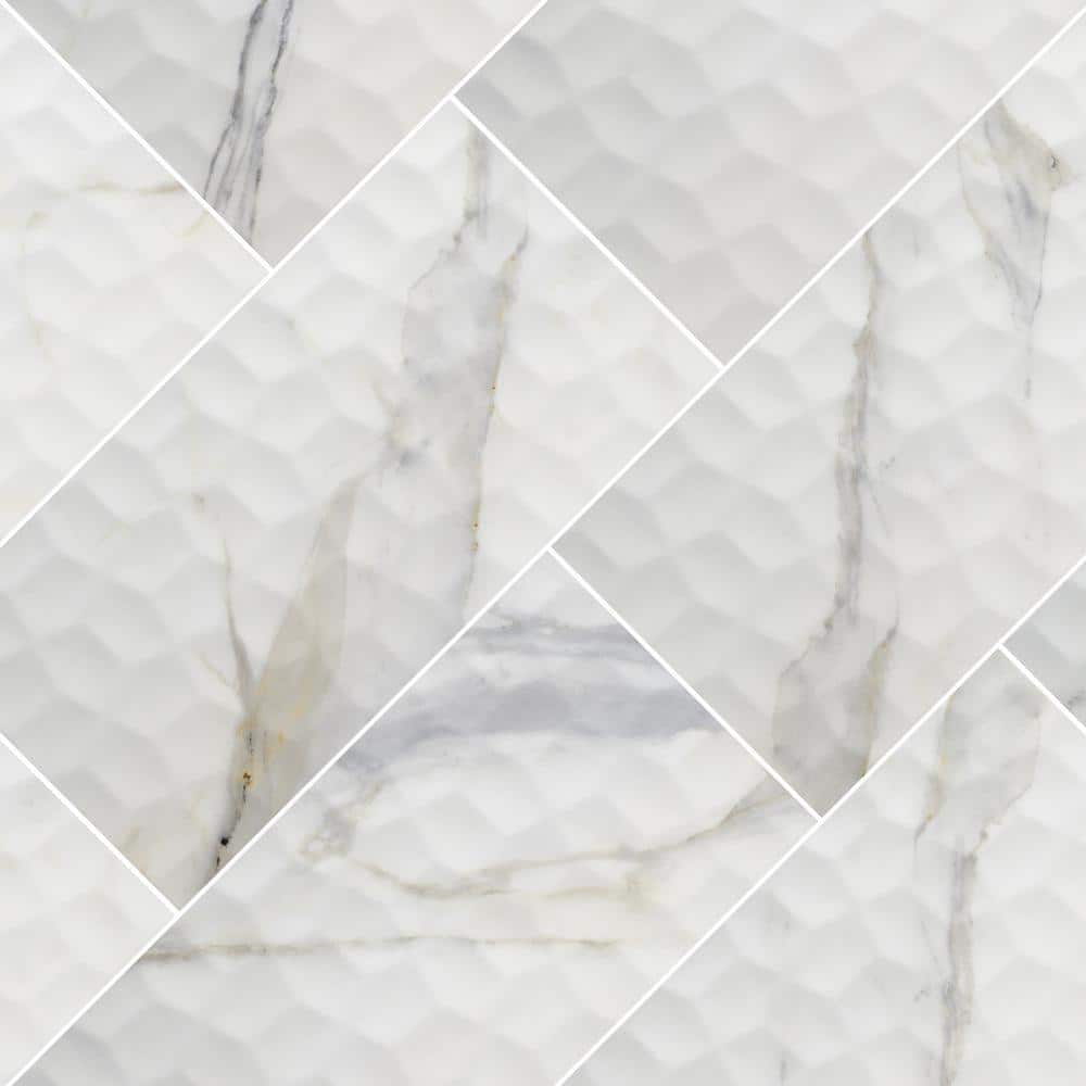 MSI Adella Viso Calacatta 12 in. x 24 in. Ceramic Matte Marble Look Wall Tile (840 sq. ft./Pallet)