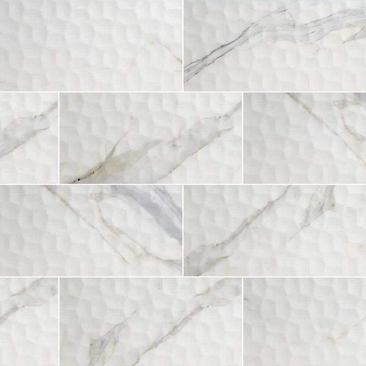 MSI Adella Viso Calacatta 12 in. x 24 in. Ceramic Matte Marble Look Wall Tile (840 sq. ft./Pallet)