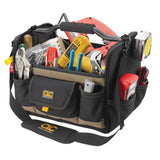 11 in. 21-Pockets Tool Box in Black - Super Arbor