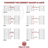 Adjust-A-Gate 3 Rail 60 in. H/ 60 in.-96 in. W Kit-Contractor Series