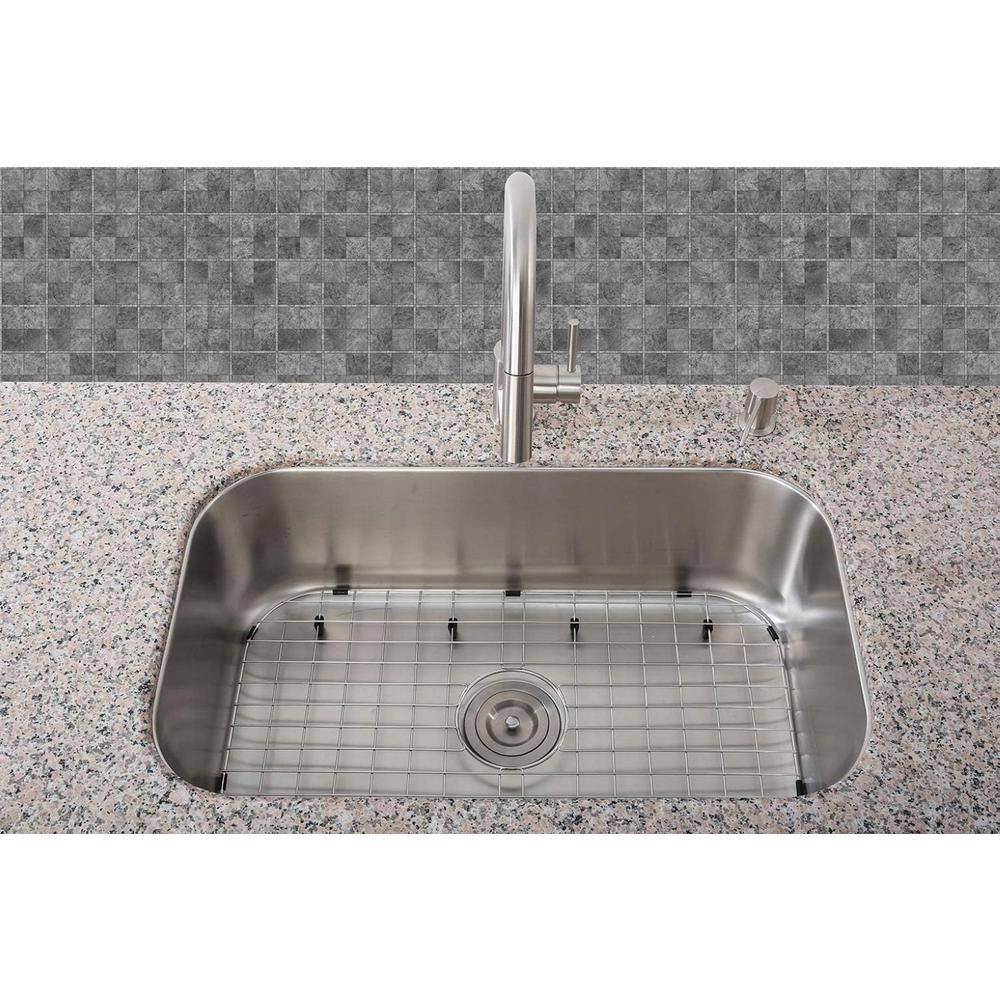 Adrinfly Stainless Steel Sink Grid Protector Dish Rack