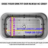 Adrinfly Stainless Steel Sink Grid Protector Dish Rack