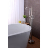 ANZZI Victoria Series Freestanding Bathtub Faucet, 2-Handle with Hand Shower, Valve Included, FS-AZ0031BN (Brushed Nickel)