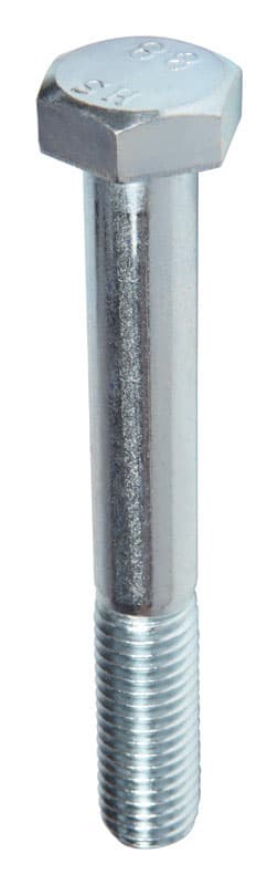 Hillman M12-1.75 mm Diameter x 90 mm Length Heat-Treated Steel Hex Head Cap Screw, 15 Pack