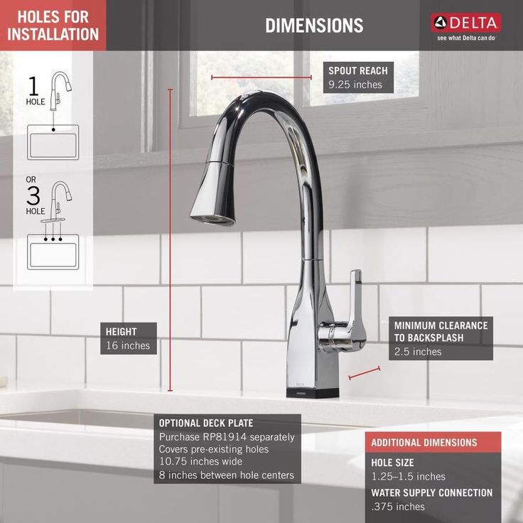 Delta Mateo Touch2O Chrome 1-Handle Deck-Mount Pull-Down Touch Kitchen Faucet