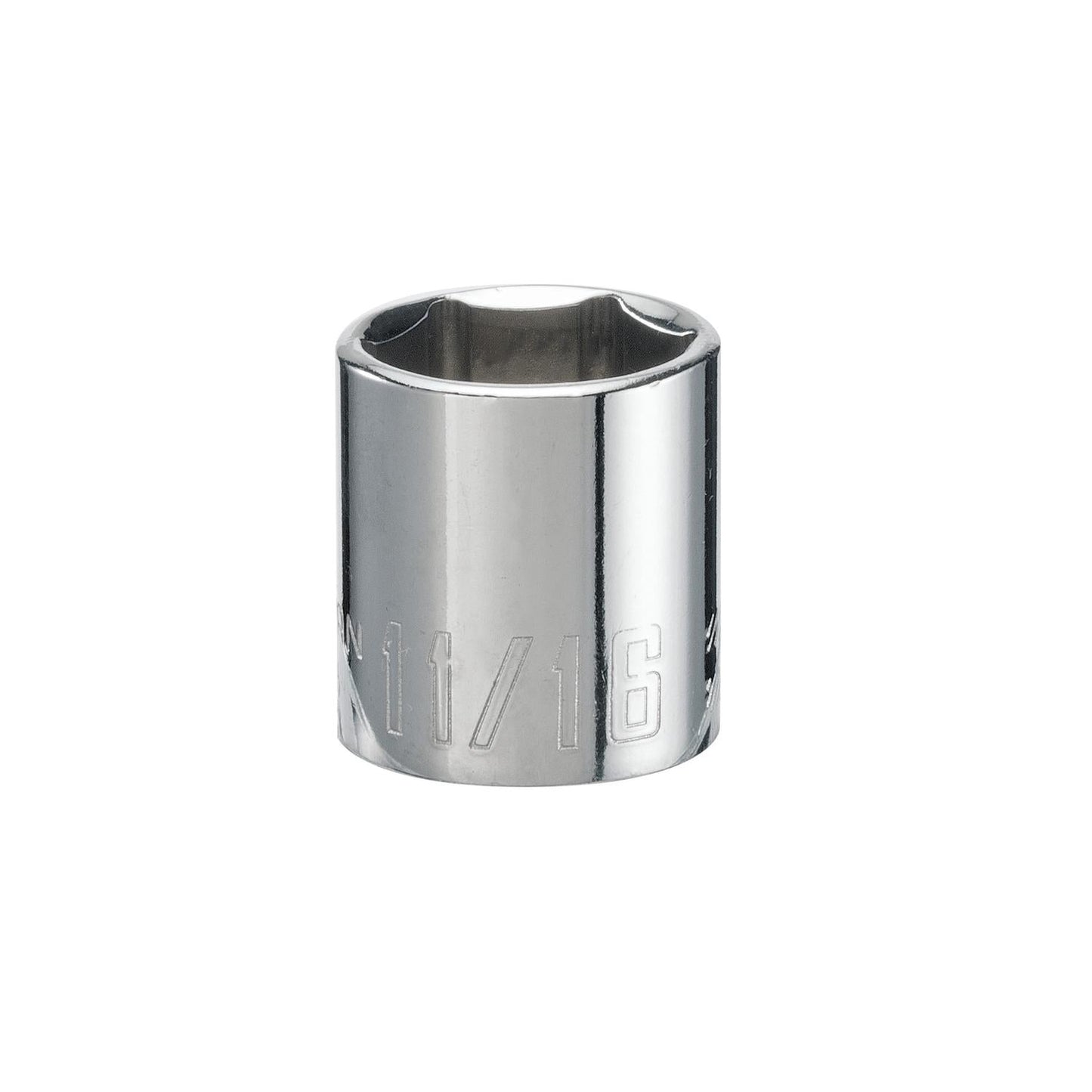 Craftsman SAE 6 Point Shallow Socket - 11/16 in. X 3/8 in. Drive
