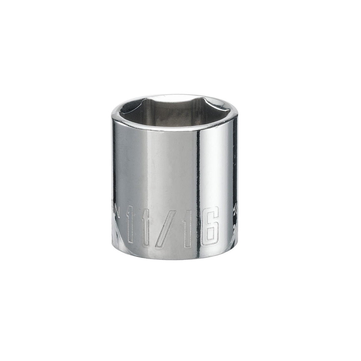 Craftsman SAE 6 Point Shallow Socket - 11/16 in. X 3/8 in. Drive