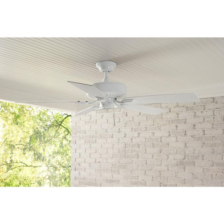 Barrow Island 52 in. Indoor/Outdoor White Ceiling Fan