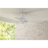 Barrow Island 52 in. Indoor/Outdoor White Ceiling Fan