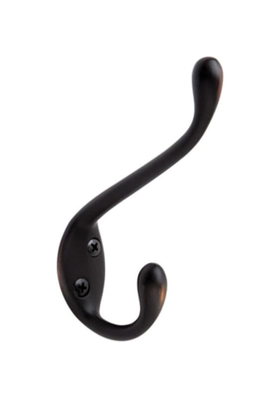 Amerock 4-7/16 in. Oil-Rubbed Bronze Zinc Large Coat and Hat Hook, 1 Pack