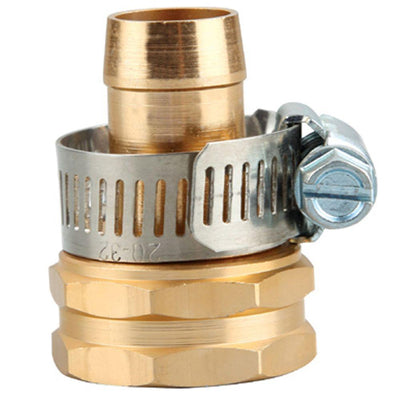 5/8 in. Metal Garden Hose Female Thread Repair with Stainless Steel Clamps - Super Arbor
