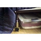 2-1/8 in. Adjustable Rubber Bed Frame Casters with Soft Tread (2-Pack)