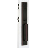 Elegance Single Cylinder Oil-Rubbed Bronze Woodward II Door Handleset with Impresa Knob - Super Arbor