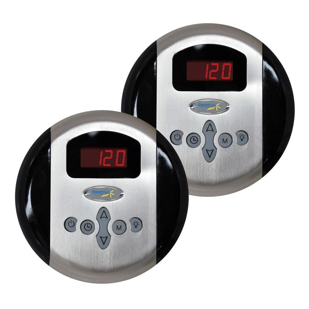 Royal 9kW QuickStart Steam Bath Generator Package with Built-In Auto Drain in Polished Chrome - Super Arbor