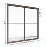 Deluxe 59 in. x 58-1/2 in. Clear Framed Sliding Tub Door in Oil Rubbed Bronze - Super Arbor