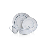 32-Piece Casual Gray Porcelain Dinnerware Set (Set for 8)