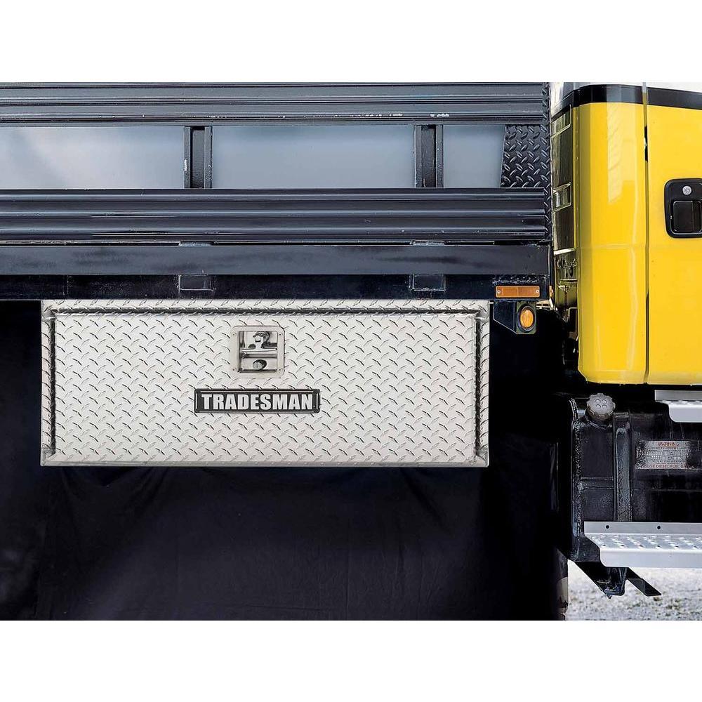 Lund 60 in Matte Black Aluminum Aluminum  Underbody Truck Tool Box with mounting hardware and keys included - Super Arbor