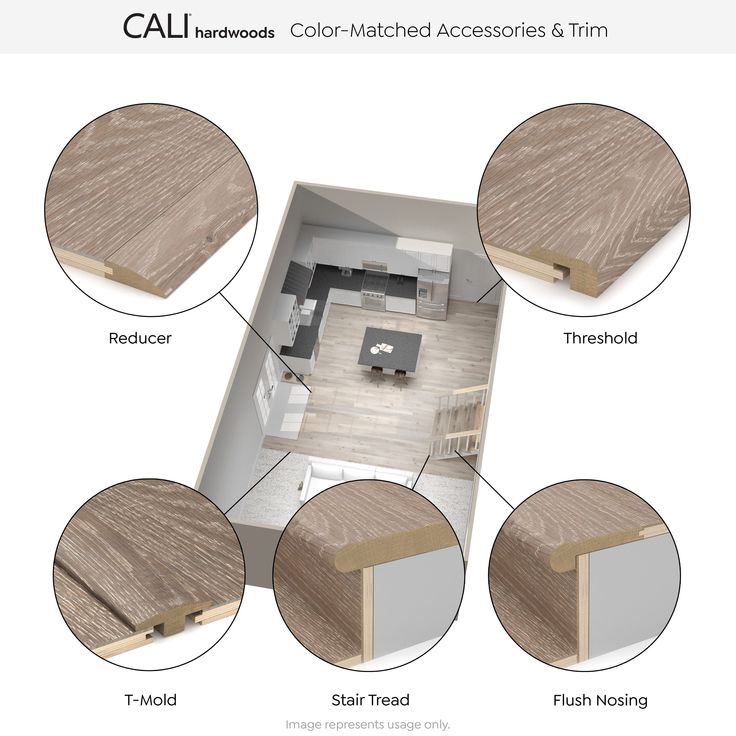 CALI Bamboo Antique Java 0.63-in T x 1.5-in W x 72-in L Solid Wood Reducer