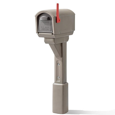 MailMaster Express Post Mount Mailbox - Mocha - Super Arbor