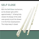 14 in. Self-Closing Bottom Mount Drawer Slide (4-Pair)