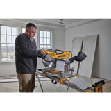 15 Amp Corded 12 in. Double-Bevel Compound Miter Saw with Cutline LED - Super Arbor