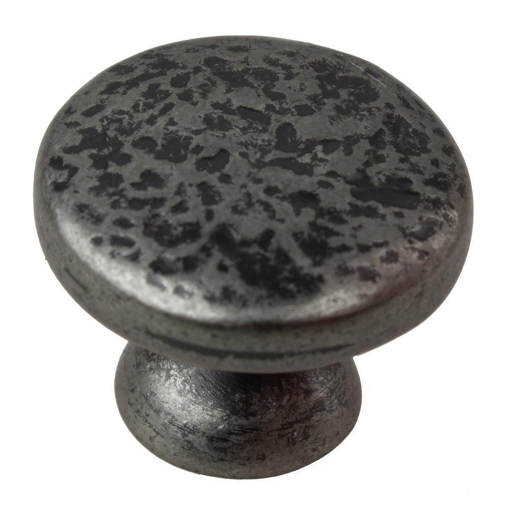 1-1/4 in. Dia Oil Rubbed Bronze Round Hammered Cabinet Knob (10-Pack) - Super Arbor