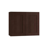 Home Decorators Collection Newport 27 in. W x 12 in. D x 18 in. H Assembled Plywood Wall Bridge Kitchen Cabinet in Manganite with Soft Close