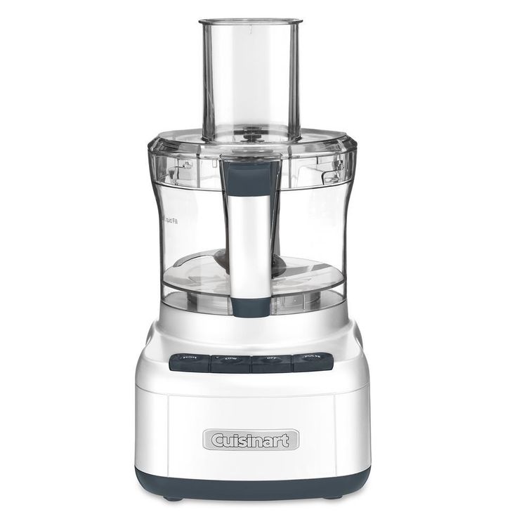 Elemental 8-Cup 3-Speed White Food Processor