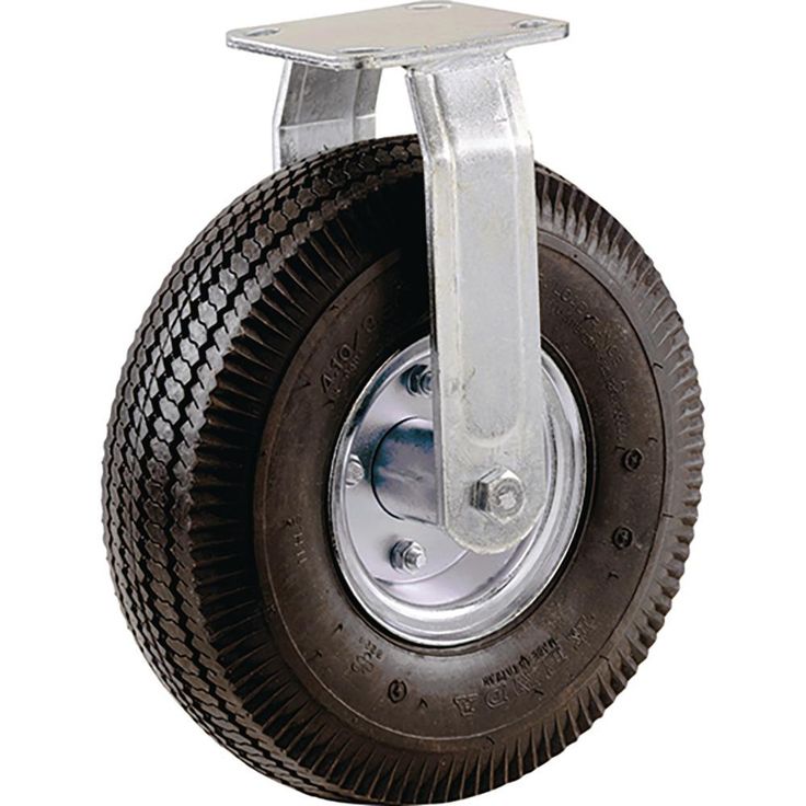 10 in. Pneumatic Rigid Caster with 350 lb. Load Rating