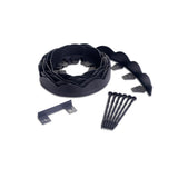 ProFlex 20 ft. Red Scalloped Woodgrain Plastic No-Dig Edging Kit