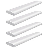 4 ft. High Output 5200 Lumens Integrated LED White Wraparound Light 4000K Bright White 120-277v Multi-Volt Direct Wire