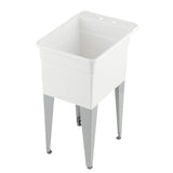 18 in. x 24 in. Plastic Utilatub Single Laundry Tub in White