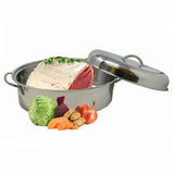 Professional Stainless Steel Oval Roaster Serving Tray Set