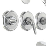 Aragon 3-Handle 1-Spray Tub and Shower Faucet in Chrome (Valve Included) - Super Arbor