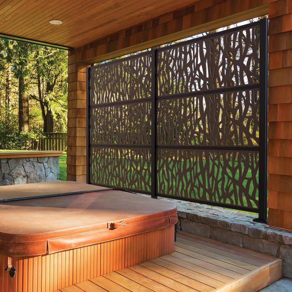 TuffBilt 2 ft. x 4ft. Matte Black Decorative Screen Panel Frame Kit - Super Arbor