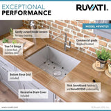 21 in. Stainless Steel Single Bowl Undermount 16-Gauge Bar Prep Kitchen Sink