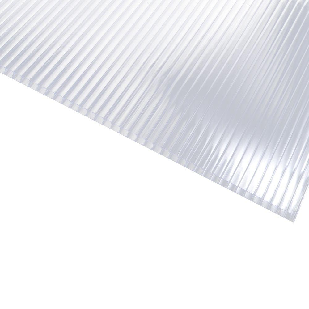 24 in. x 96 in. Polycarbonate Clear Multiwall Roof Panel