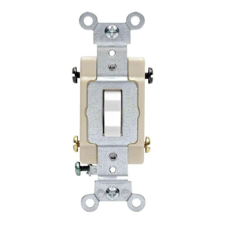 20 Amp 4-Way Preferred Toggle Switch, White - Super Arbor