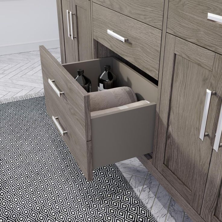 Kali 72 in. W x 22 in. D Bath Vanity in Gray ENGRD Stone Vanity Top in White with White Basin Power Bar and Organizer