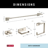 DELTA 4-Piece Vero Decorative Bathroom Hardware Set