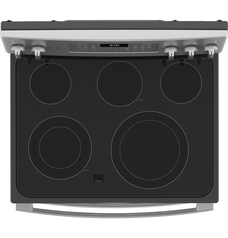 GE 30 in. 6.6 cu. ft. Double Oven Electric Range with Steam-Cleaning Convection Oven in Stainless Steel