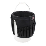 BUCKET BOSS Wrench Boss 5 Gal. Bucket Tool Organizer with 36 Pockets for Wrench Sets and Open Center Bulk Storage in Black - Super Arbor