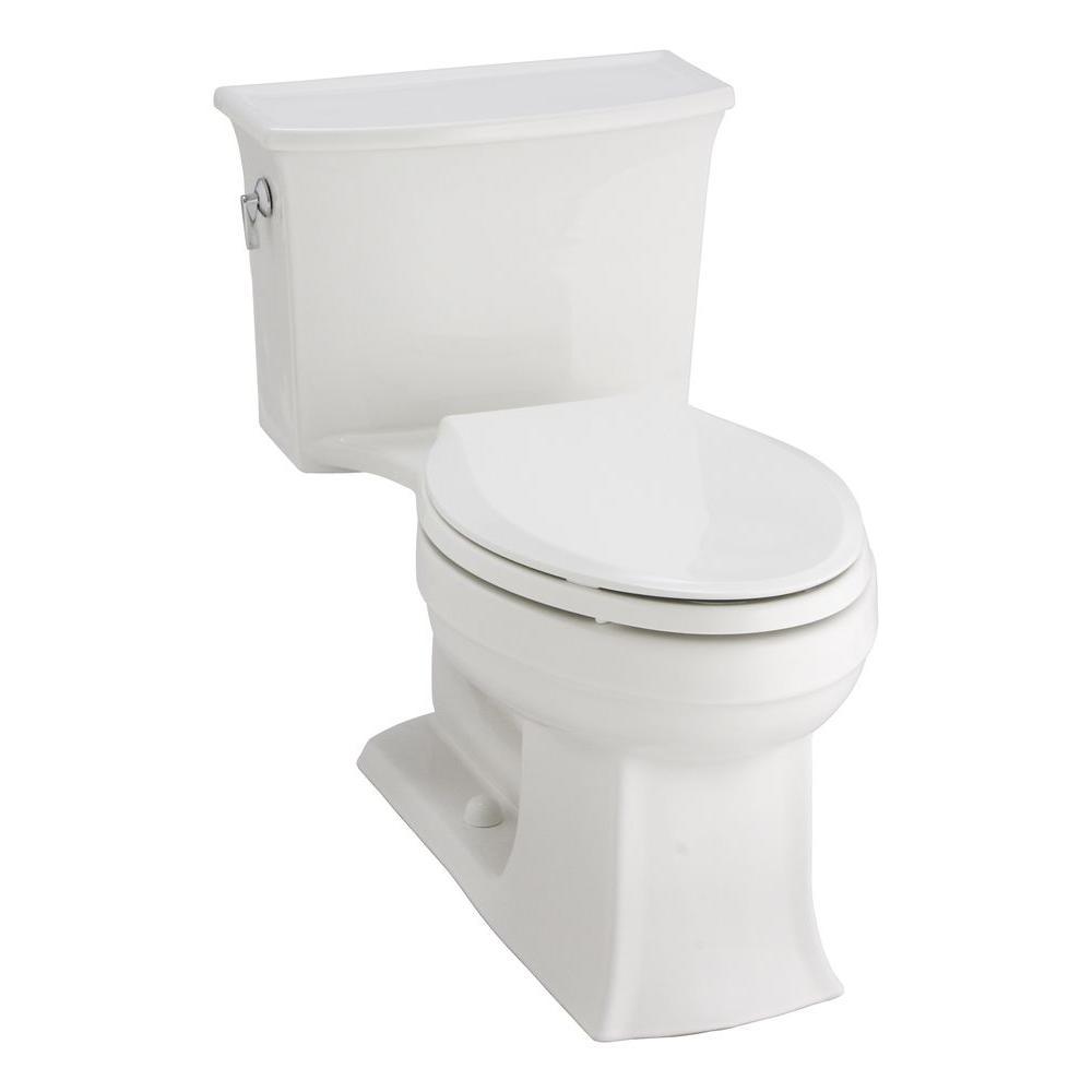 Archer 1-piece 1.28 GPF Single Flush Elongated Toilet in White - Super Arbor