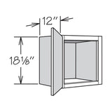allen + roth Aveley 15-in W x 18.125-in H x 12-in D Linen Maple Door Wall Semi-Custom Cabinet