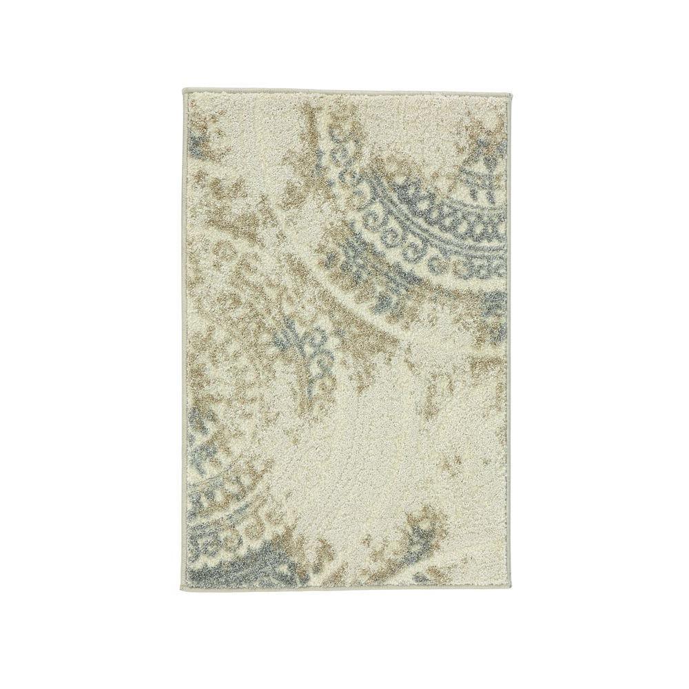 Spiral Medallion Cool Gray Tones 8 ft. x 10 ft. Area Rug - Super Arbor