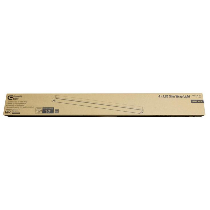 48 in. 4,000 Lumens Integrated LED White Wraparound